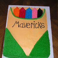 Box Of Crayons My very 1st paid cake! Ok so it was from my mom but hey it's still nice to get something. Made it for her class for back to school,...