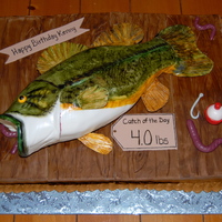3D Bass Cake My friend and I made this together for a guy's 40th birthday. Thanks to all the great Bass cake pictures on CC that helped give us our...