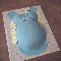 Pregnant Belly Cake This is my second belly cake, I like making these ones!