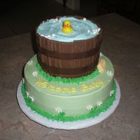 Washtub Baby Shower Cake This was my first time doing a washtub cake, it was a lot of fun to try something new. Thanks to all the great washtub cakes on CC that...