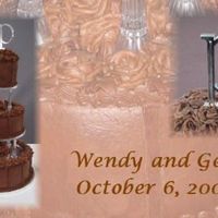 Padget Wedding Cake 1 Of 2 This is an all chocolate cake. The sizes are 12,9,6. The bride just served cake and punch at her wedding. She had 2 cakes. This is just one...