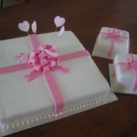 Alison's Wedding Cake This is my first wedding cake, first bow and first loop bow. I cannot thank people enough for their instructions on how to do this. It is a...