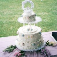 Round Wedding Cake Round wedding cake for someone I never met. I pulled this together with only 9 days notice. Bride was so happy when she saw it that she...
