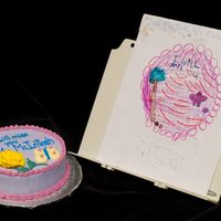 Mairi's Teacher Cake This is the first of 2 cakes my dd designed for her kindergarten teachers as their end-of-school gift. I had to tone the design down a bit...