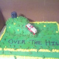 Over The Hill Cake Cake for woman's 50th birthday.