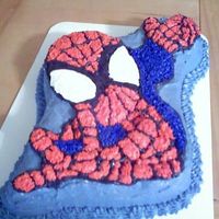 Spiderman Cake Basic Spiderman Cake for Child's 7th Birthday