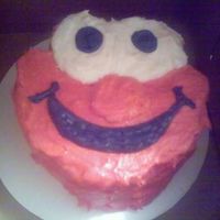 Elmo Birthday Cake Elmo Birthday cake for little boy's 1st birthday.