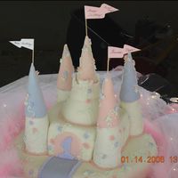 Princess Naya's 1St Birthday Cake My first fondant cake.