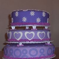 I Love Purple My first cake :D...