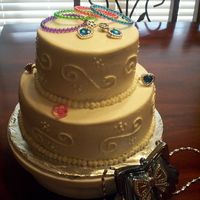 Jewlery Party Cake This cake was done for a jewlery party.