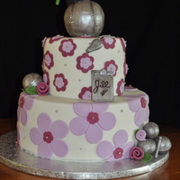 Pe Graduation fondant covered with fondant accents. Made for gal graduating with a physical education major.