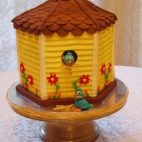 Birdhouse Birthday Cake 
