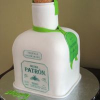 Silver Patron Tequila Bottle This is a birthday cake for a gal who loves Silver Patron.