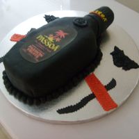 Pasoa Bottle Birthday Cake MMF, label was a print image