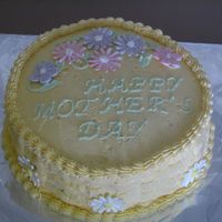 Mothers Day lemon cake with buttercream icing made for mother in law