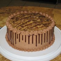 Chocolate Drizzle I made this for my FIL's birthday. German chocolate is his favorite.