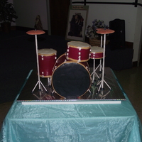 Drum Set Grooms Cake! This is completely edible! From scratch Funfetti cake, RKT, Gum paste and MMF! Measured 3x2ft. It was the hit of the reception. I am very...