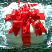 My First Fondant Cake MADE THIS IN MY CAKE DECORATING CLASS