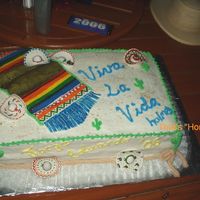 High School Graduation Buttercream with Fondant accents