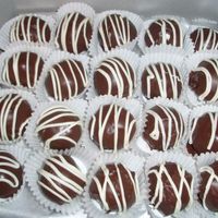 Cake Truffles chocolate hazelnut (nutella) cake truffles with toasted hazelnuts