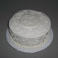 White On White White cake with vanilla BC.