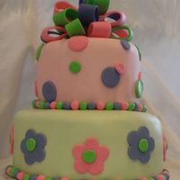 My First Tiered Fondant Cake This is the first tiered cake that I have baked. I should have spent more time on the finishing touches, but I ran out of time. The top...