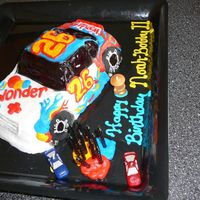 Ricky-Bobby Car My step-son wanted it to be Ricky-Bobbys car from the Nascar movie out. I used the cruiser pan with motifications.