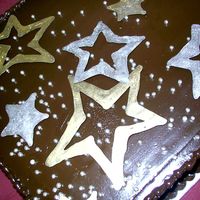 Chocolate_Sheetcake_With_Stars.jpg Whimsical Bakehouse design. Chocolate sheet cake with caramel buttercream filling and chocolate ganache frosted on the hottest day of the...