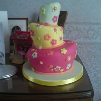 Wonky Cake My first attempt at a wonky cake, made for my daughters 17th birthday