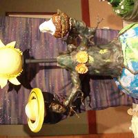 Mother Earth? Cake entry for the 2008 Wa State Sugar Art Show. Theme - Earth's Sweet Harmony. All PVC piping, styrofoam, rice krispy treat, covered...