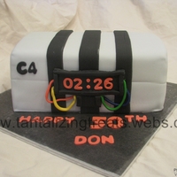 C4 Explosive A cake made for an ex-military explosives specialist.