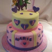 Barney A simple cake for a baby's first birthday who adores Barney