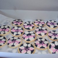 Soccer Cookies Cookies for an end-of-season soccer team party