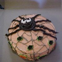 Sprider In Web I made this cake for the Bake Sale at Fall Fest for my daughter's school.