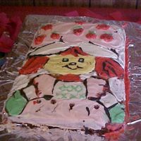 Classic Strawberry Shortcake I found a classic style picture of Strawberry Shortcake from a coloring book and free handed the outline on to the cake. Then I filled in...