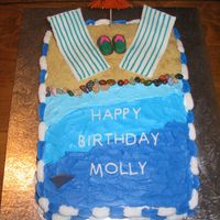 Beach Cake This is the first picture I've posted. I made this cake for my sister-in-law's sister's birthday. They have a second home in...