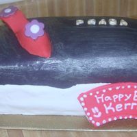 Shoe Box Cake This was my first attempt at gum paste and fondant. My sister wanted this cake for her birthday so this is what I ended up with. Not too...