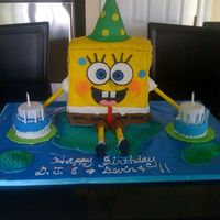 Spongebob Cake This is a spongebob cake that I made for my kids joint birthday party. Thanks Shelly 101 for her design and dukesbrees for your detailed...