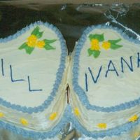 Wedding Shower Heart Cake This cake was for a wedding shower for my brother and sister-in-law.