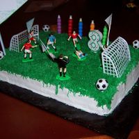 Soccer Field Cake 