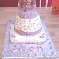 Purple Princess I made this for my daughter 2nd birthday to match her dress. I think she turned out very pretty!