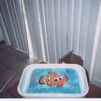 Nemo my sons 2nd bday cake it was stwaberry w/wbc