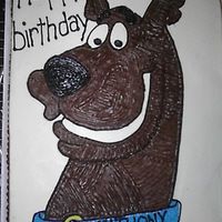 Scooby Doo this cake was one of the larges free-handed drawings ive done