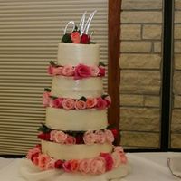 Simple Wasc Wedding Cake This was for my daughters wedding, I needed soemthing simple that would feed 300 guests and this fit perfectly. I used the Wilton tall teir...
