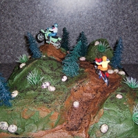 Dirtbike Racing Cake 