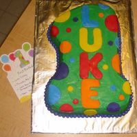 First Birthday Cake I made this cake for my son's first birthday. I decorated it like the Number one that was on the invitations that I sent out. It is...