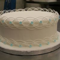 My First String Works Cake Although my eyes still hurt with this detailed course i really like the finishing touches one could give to a cake with this skill!