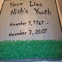 40Th Birthday Tombstone Cake 