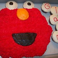 Elmo Cupcake Cake 