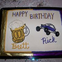 Joint Birthday Nephew turned 21 (hence the beer stein) and my husband turned 43 and is too sandrails.....